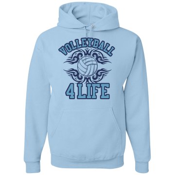 Volleyball 4 Life Hoodie Unisex Gildan Heavy Blend Hoodie