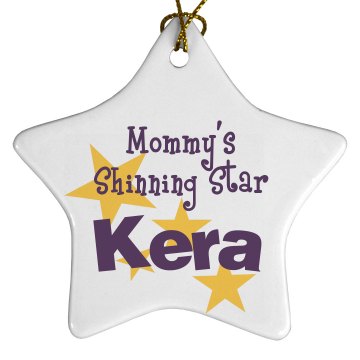 Star Ornament Porcelain Star Ornament