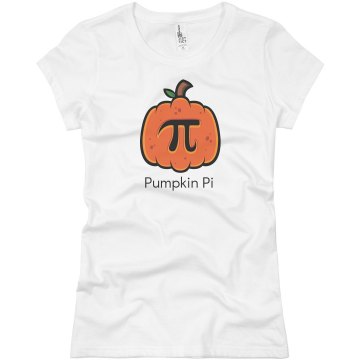 Pumpkin Pi Junior Fit Basic Bella Favorite Tee