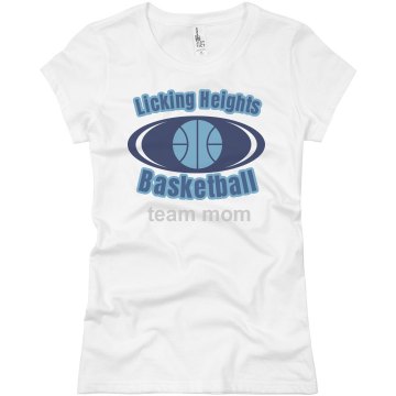 Licking Heights Team Mom Junior Fit Basic Bella Favorite Tee