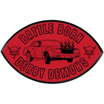 Demolition Derby Garage Football Wood Plaque