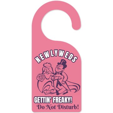 Newlywed Honeymoon Hanger Door Knob Hanger