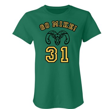 Go Mike! Junior Fit American Apparel Fine Jersey Tee