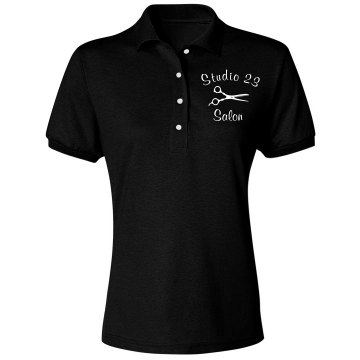 Studio 23 Salon Polo Misses Relaxed Fit IZOD Silkwash Stretch Polo