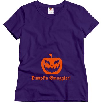 Smuggler Of Pumpkins Misses Relaxed Fit Gildan Heavy Cotton Tee