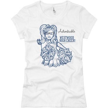 Adorkable Cheer Junior Fit Basic Bella Favorite Tee