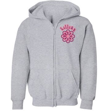 Personalized Youth Hoodie Youth Gildan Heavy Blend Full-Zip Hoodie