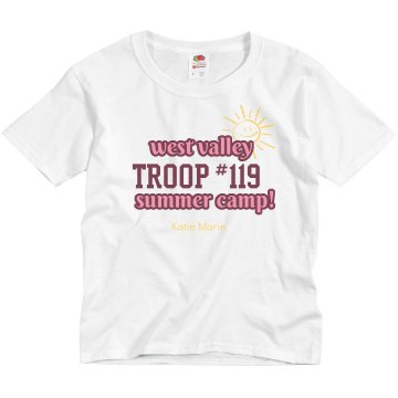 West Valley Camp Katie Youth Basic Gildan Ultra Cotton Crew Neck Tee