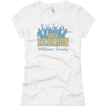 Williams Family Reunion Junior Fit Basic Bella Favorite Tee