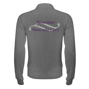 Remember Alzheimers w/ Bk Junior Fit Bella Cadet Zip Track Jacket