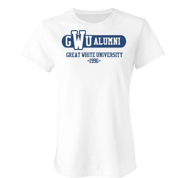 Shark Alumni Junior Fit Bella Sheer Longer Length Rib Tee