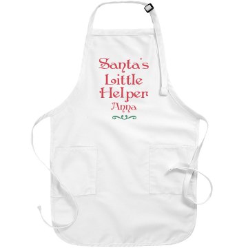 Santa's Christmas Apron Port Authority Adjustable Full Length Apron