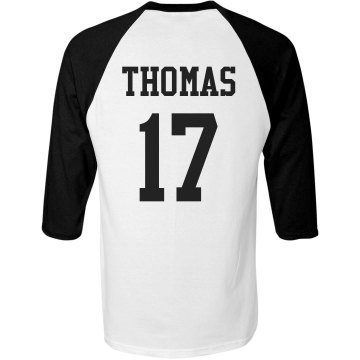 Custom Baseball Tee Unisex Anvil 3/4 Sleeve Raglan Baseball Tee