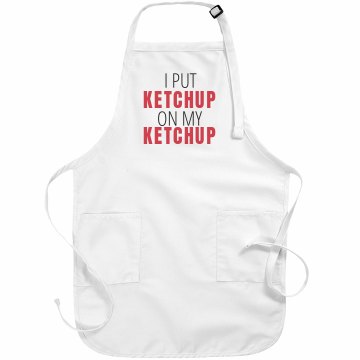 Kids Love Ketchup Youth Kng Brand Bib Apron