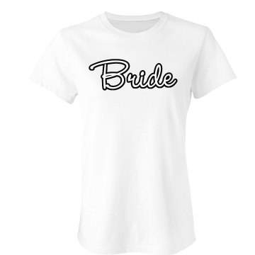 Bride w/Corset Back Junior Fit Bella Sheer Longer Length Rib Tee