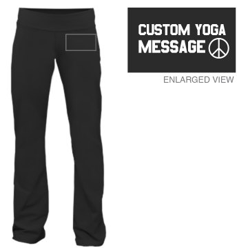 Peace Love Yoga Junior Fit Bella Fitness Pants