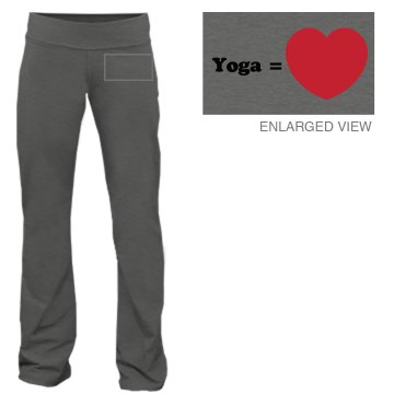 Yoga Equals Love Junior Fit Bella Fitness Pants