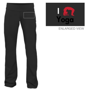 I Love Yoga Junior Fit Bella Fitness Pants