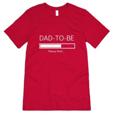 Dad To Be Unisex Canvas Jersey Tee