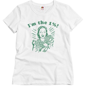 Wall Street Takeover 1% Misses Relaxed Fit Basic Gildan Ultra Cotton Tee