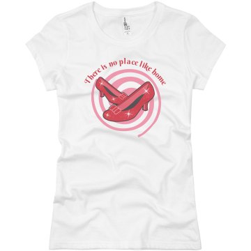 No Place Like Home Junior Fit Basic Bella Favorite Tee