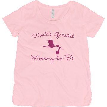 Worlds Greatest Mom To Be Maternity LA T Sportswear Tee