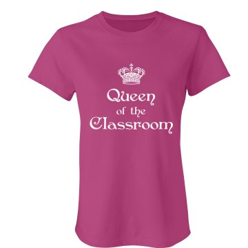 Classroom Queen Junior Fit Bella Sheer Longer Length Scoopneck Tee