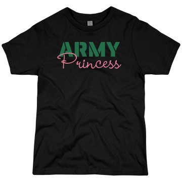 Army Princess Youth Bella Girl 1x1 Rib Tank Top