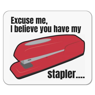 Stapler Mouse Pad Mousepad