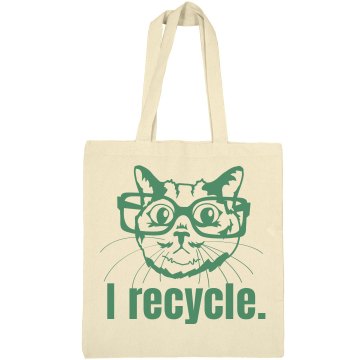Smart Cats Recycle Liberty Bags Canvas Tote
