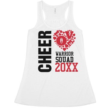 Love Cheer Tank Misses Bella Flowy Boxy Lightweight Crop Tank