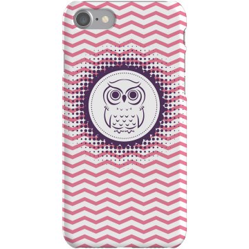 Purple Owl iPhone 5 Case Plastic iPhone 5 Case Black