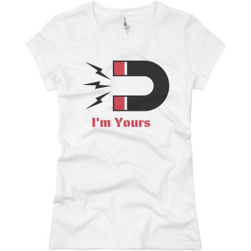 You're Mine/I'm Yours Junior Fit Basic Bella Favorite Tee