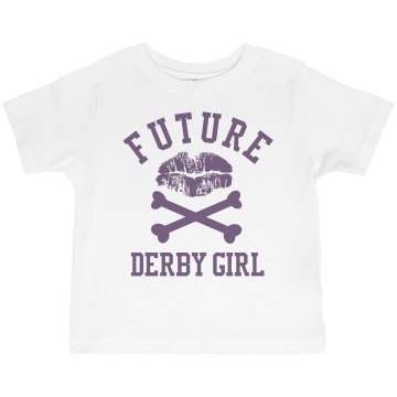 Future Derby Girl Toddler Basic Gildan Ultra Cotton Crew Neck Tee