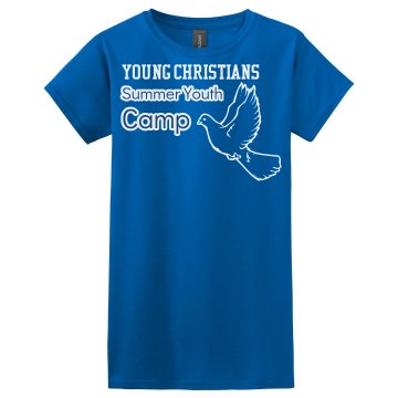 Young Christians Camp Misses Relaxed Fit Gildan Ultra Cotton Tee