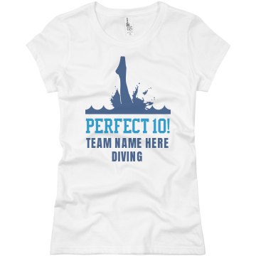 Diving Team Tee Junior Fit Basic Bella Favorite Tee