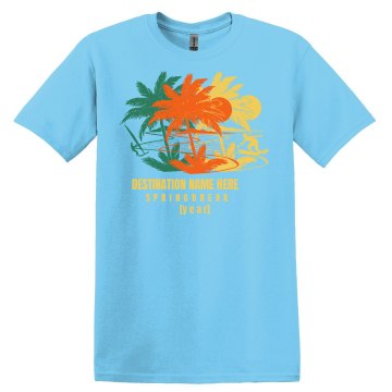 Spring Break 2013 Tee Unisex Gildan Heavy Cotton Crew Neck Tee