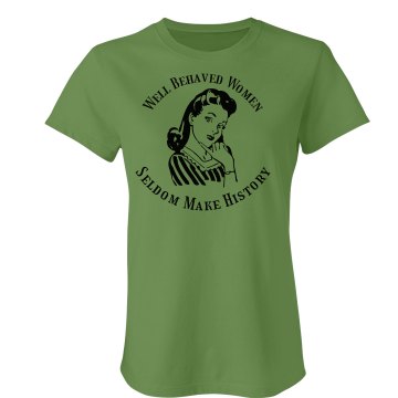 Behaved Women Tee Misses Relaxed Port & Company Essential Tee