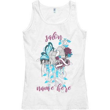 Salon Deju Vu Tee Junior Fit Bella Sheer Longer Length Rib Tee