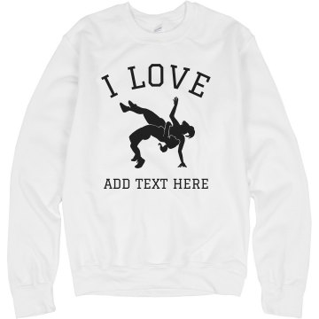 Rhinestone Wrestling Mom Unisex Hanes Ultimate Cotton Heavyweight Hoodie