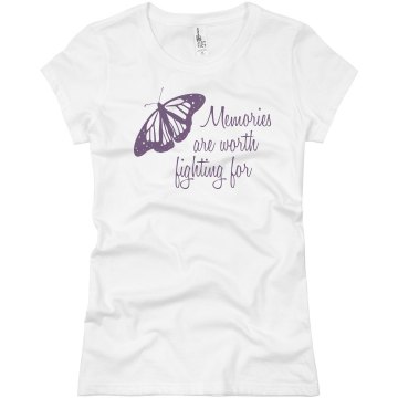 Memories Are Worth It Junior Fit Basic Bella Favorite Tee