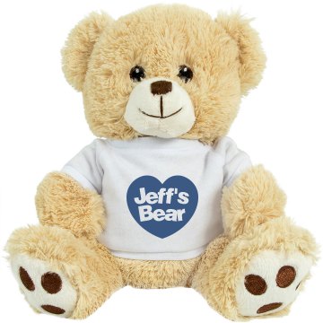 Gay Rights Jeff's Bear Medium Plush Teddy Bear