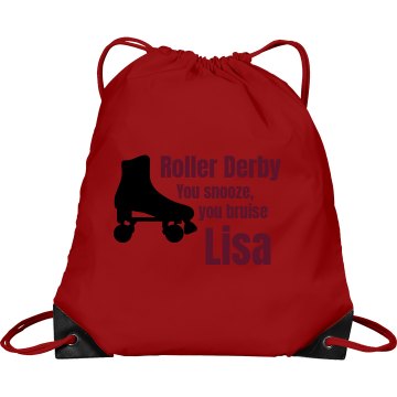 Roller Derby Bag Port & Company Drawstring Cinch Bag