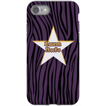 Zebra Destressed iPhone Rubber iPhone 4 & 4S Case Black