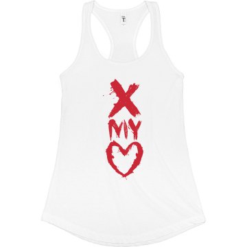 Cross My Heart Junior Fit Bella Sheer Longer Length Rib Racerback Tank Top