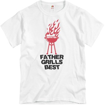 Father Grills Best Unisex Basic Gildan Heavy Cotton Crew Neck Tee