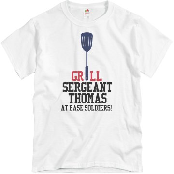 Grill Sergeant Dad T Unisex Basic Gildan Heavy Cotton Crew Neck Tee