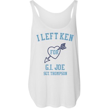 I Left Ken Misses Relaxed Fit Basic Gildan Heavy Cotton Tee