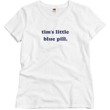 Little Blue Pill Misses Relaxed Fit Basic Gildan Ultra Cotton Tee
