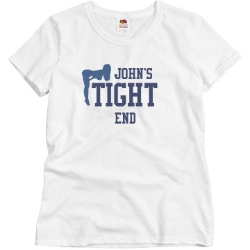John's Tight End Misses Relaxed Fit Basic Gildan Ultra Cotton Tee